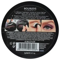BOURJOIS 1 SECOND EYESHADOW – 3G – 03 BELLE PLUM (NON CARDED) -Sigma Store BOURJOIS 3g EYESHADOW 03 BELLE PLUM NON CARDED1