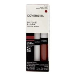 COVERGIRL PK2 OUTLAST ALL-DAY LIPCOLOR 940 DEEP COOL X6