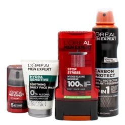 LOREAL GIFT PACK MEN’S ESSENTIALS 4 PIECE -Sigma Store LOREAL GIFT PACK MENS ESSENTIALS 4 PIECE