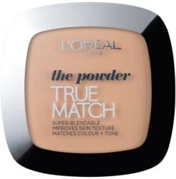 LOREAL 9g TRUE MATCH THE POWDER GOLDEN BEIGE W3 (CARDED)