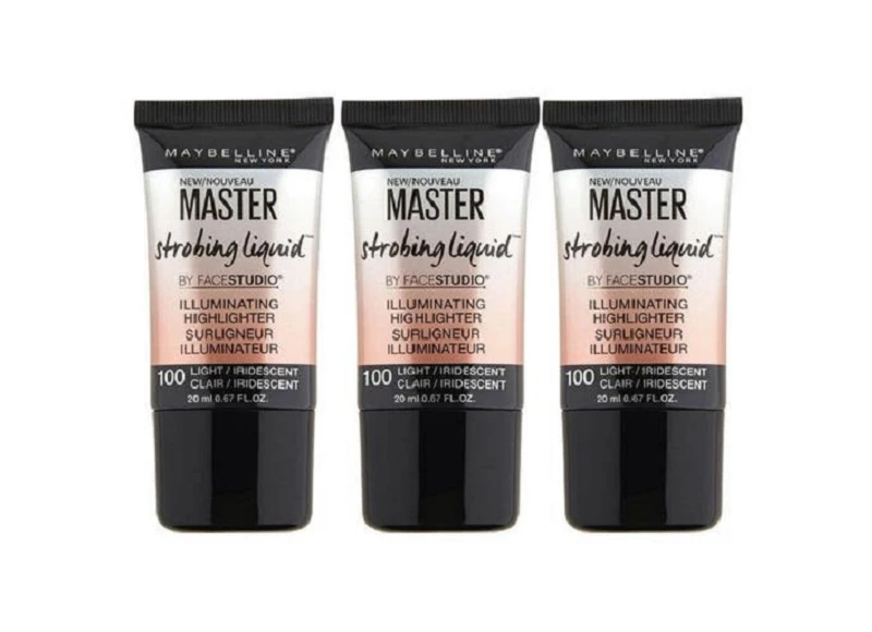 MAYBELLINE 20ML MASTER STROBBING LIQUID ILLUMINATING HI/LIGHTER 3x 3 MAYBELLINE 20ML MASTER STROBBING LIQUID ILLUMINATING HI/LIGHTER 3x