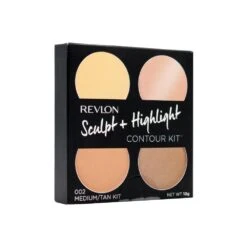 REVLON 10g SCULPT + HIGHLIGHT CONTOUR KIT 002 MEDIUM / TAN X3 -Sigma Store REVLON 10g SCULPT HIGHLIGHT CONTOUR KIT 002 MEDIUM TAN A 1