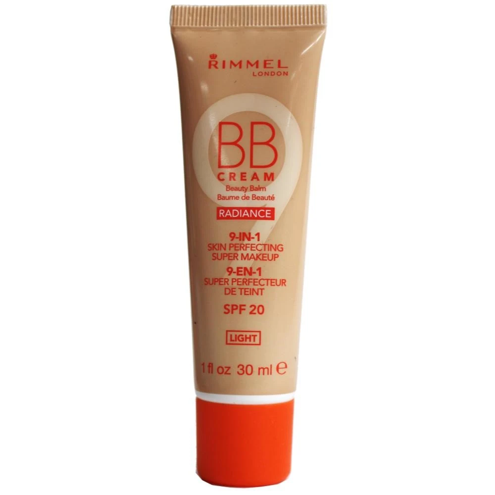 RIMMEL 30ML BB CREAM RADIANCE 9-IN-1 SUPER MAKE UP LIGHT-SPF 3 RIMMEL 30ML BB CREAM RADIANCE 9-IN-1 SUPER MAKE UP LIGHT-SPF